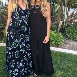 ACACIA Swimwear Black Silk Maxi Dress